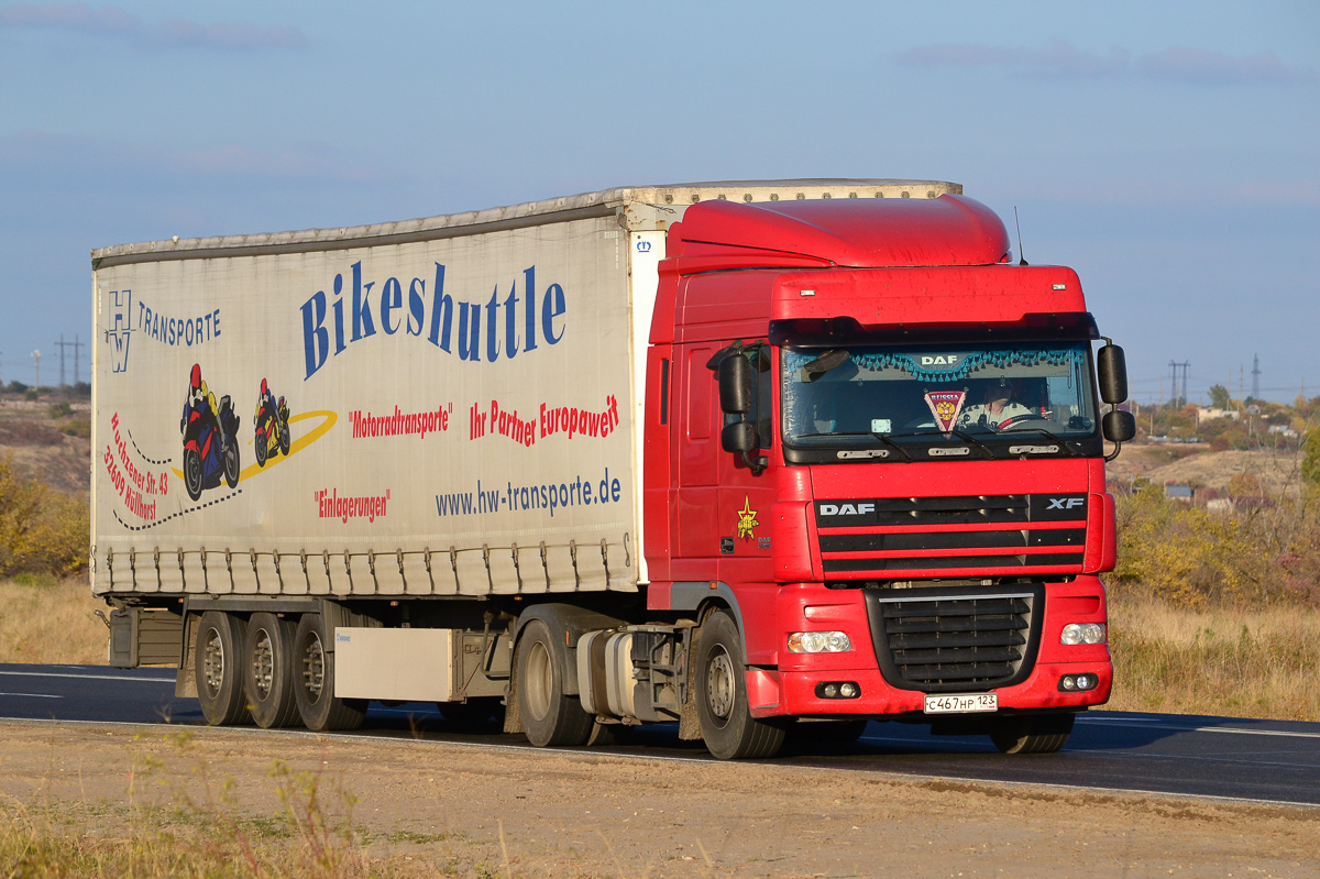 Краснодарский край, № С 467 НР 123 — DAF XF105 FT