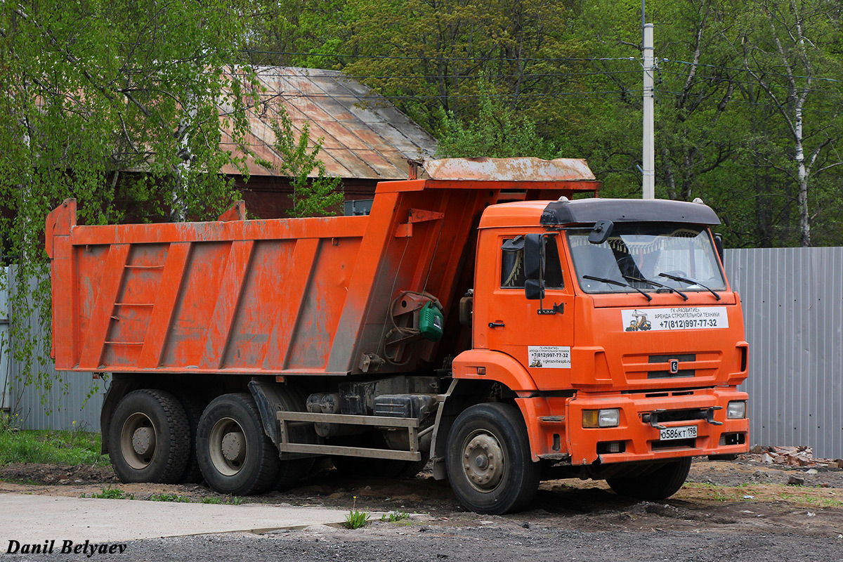 Санкт-Петербург, № О 586 КТ 198 — КамАЗ-6520-63