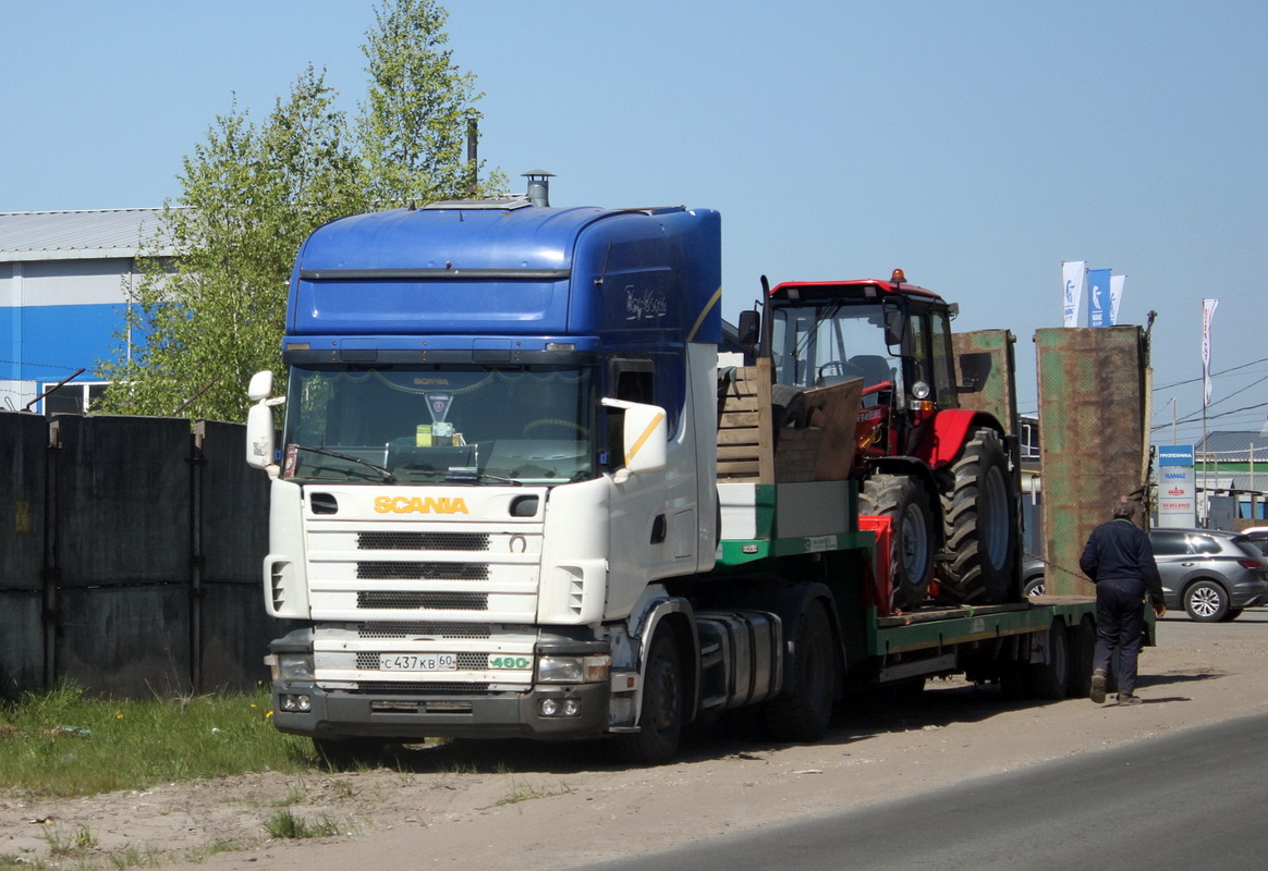 Псковская область, № С 437 КВ 60 — Scania ('1996) R124G