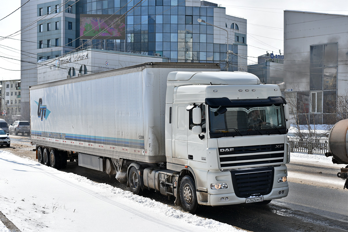 Амурская область, № К 262 ЕМ 28 — DAF XF105 FT