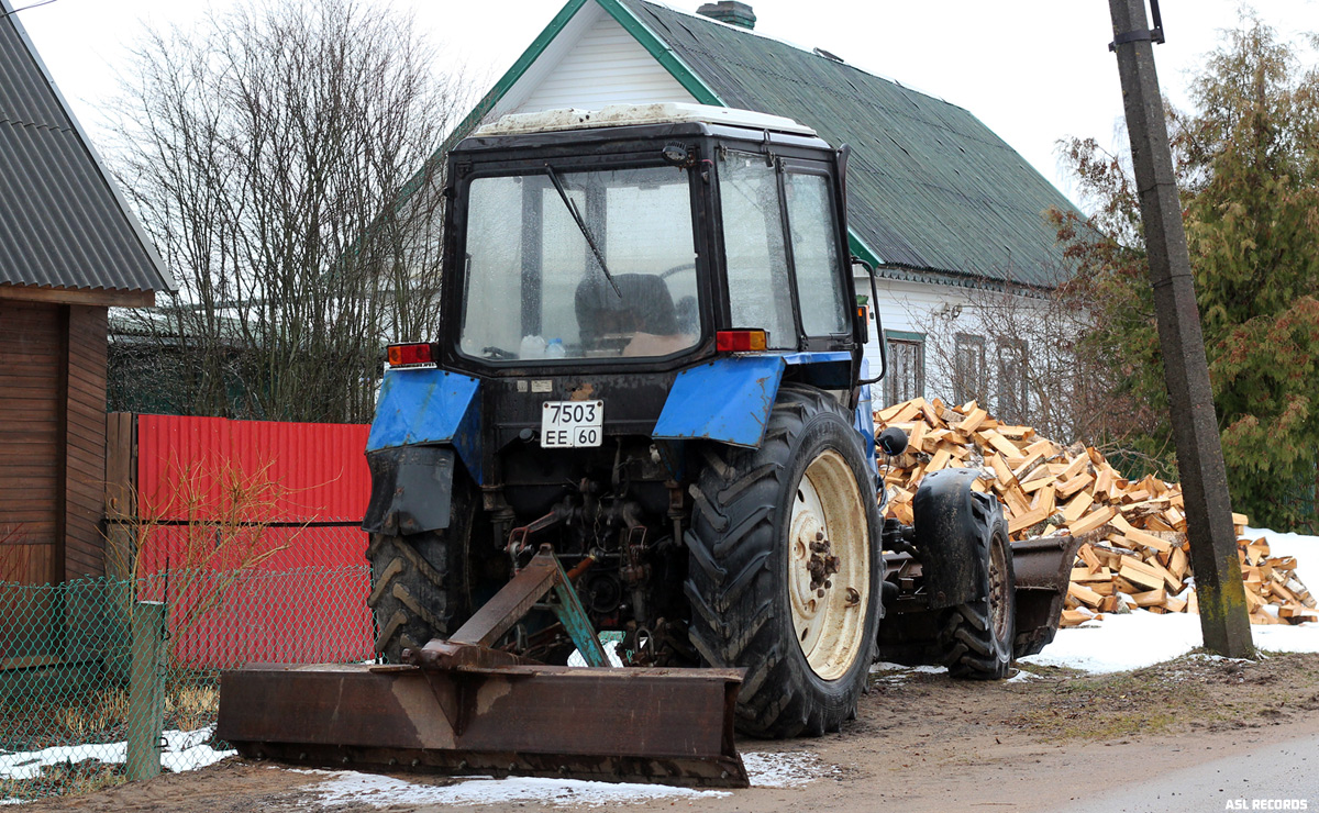 Псковская область, № 7503 ЕЕ 60 — Беларус-820 (общая модель)