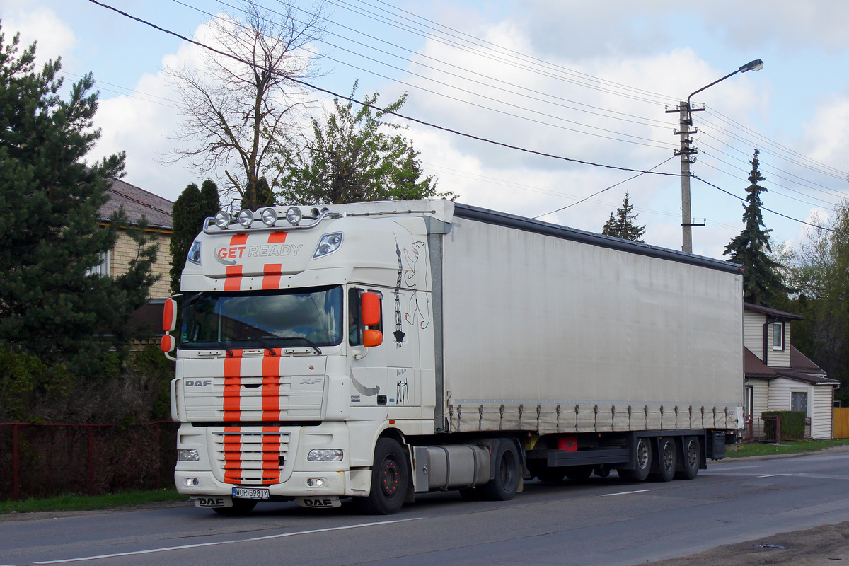 Польша, № WOR 59814 — DAF XF105 FT