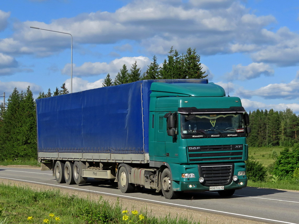 Кировская область, № М 661 ОЕ 43 — DAF XF105 FT