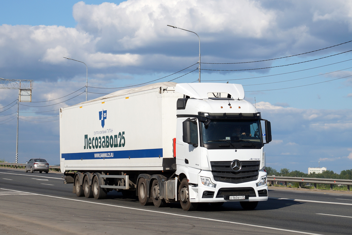 Архангельская область, № О 160 ВТ 29 — Mercedes-Benz Actros '18 2545 [Z9M]