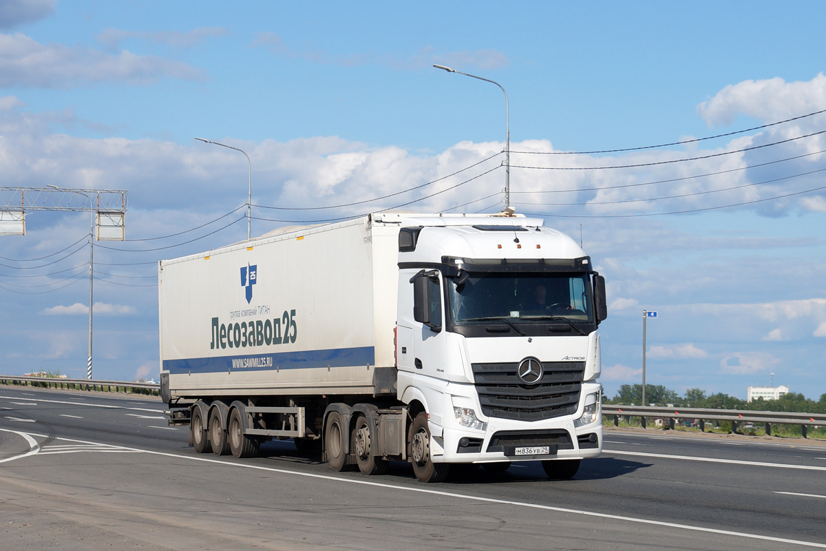 Архангельская область, № М 836 УВ 29 — Mercedes-Benz Actros '18 2545 [Z9M]