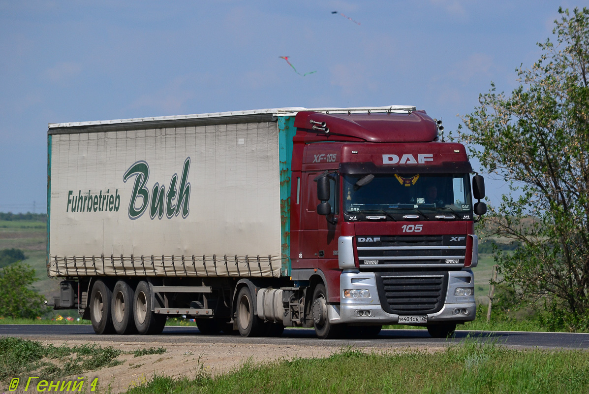 Ставропольский край, № В 401 СВ 126 — DAF XF105 FT