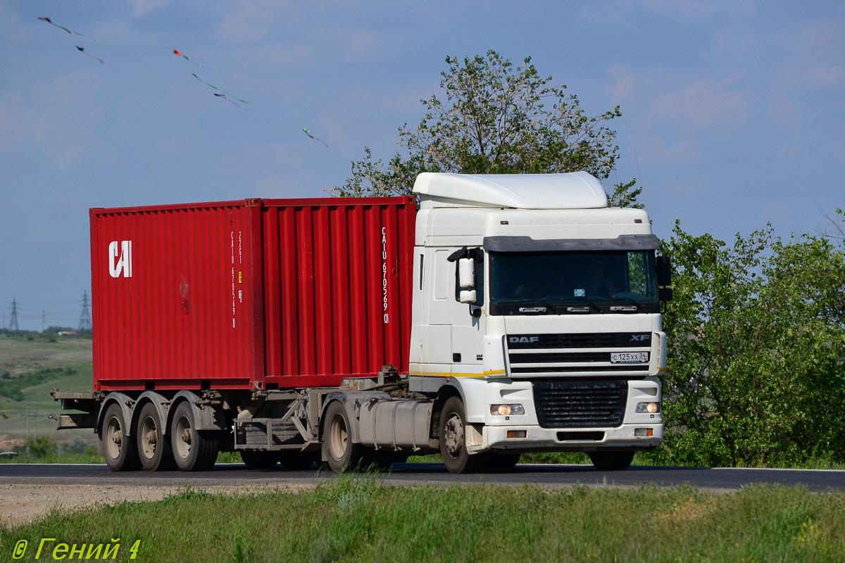 Волгоградская область, № С 125 ХХ 34 — DAF XF95 FT