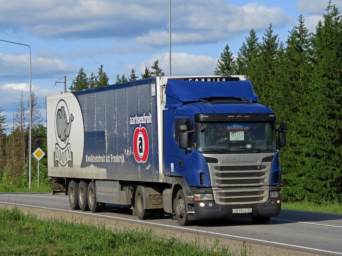 Омская область, № С 019 ОС 55 — Scania ('2009) G400