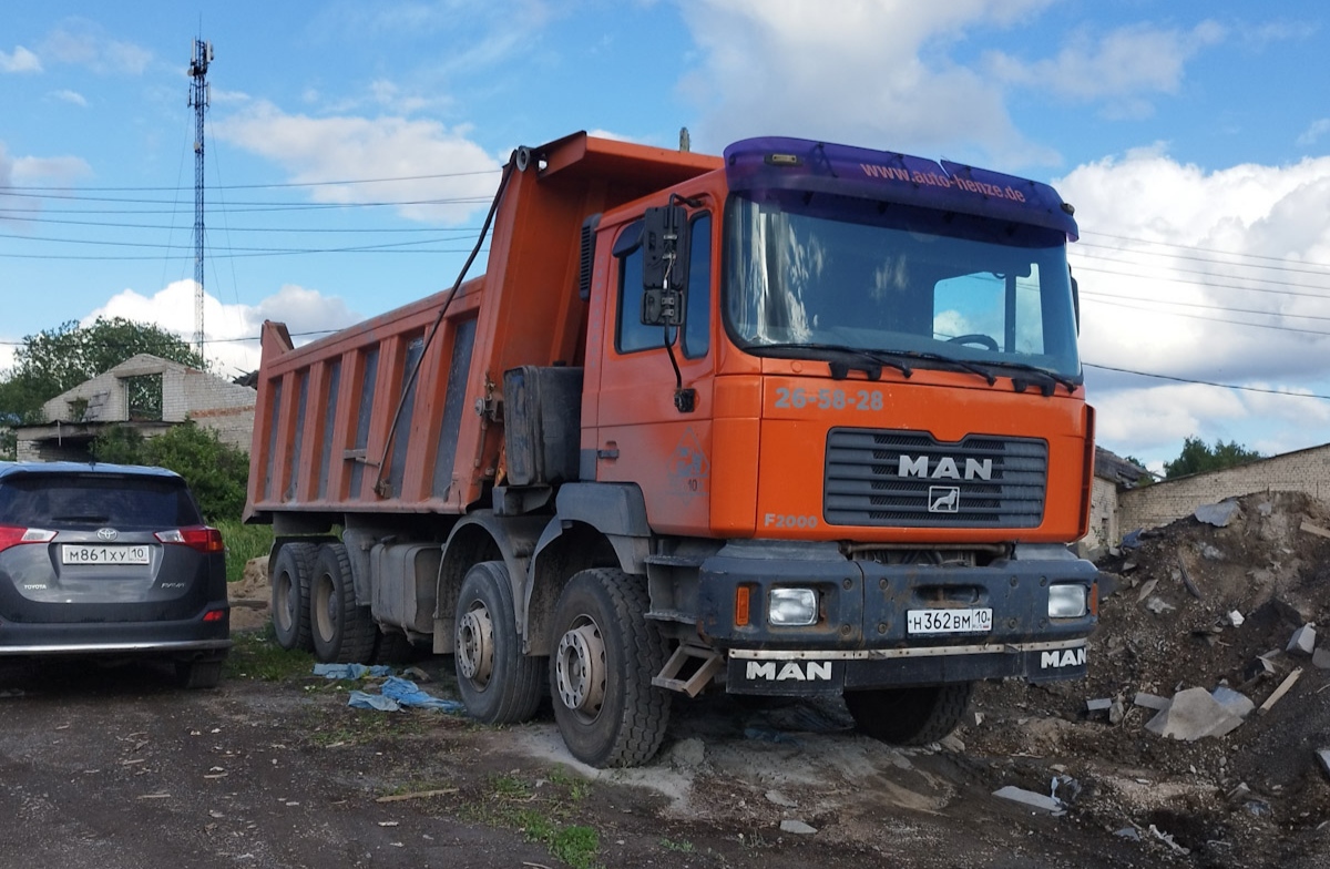 Карелия, № Н 362 ВМ 10 — MAN F2000 35.xxx (общая)