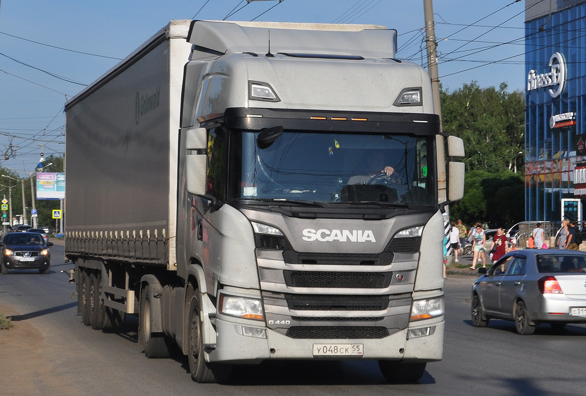 Омская область, № У 048 СК 55 — Scania ('2016) G440