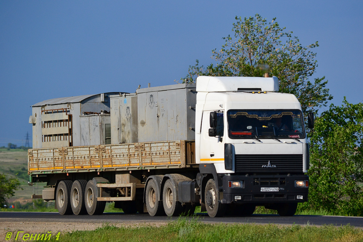 Рязанская область, № В 022 РА 62 — МАЗ-6430A8