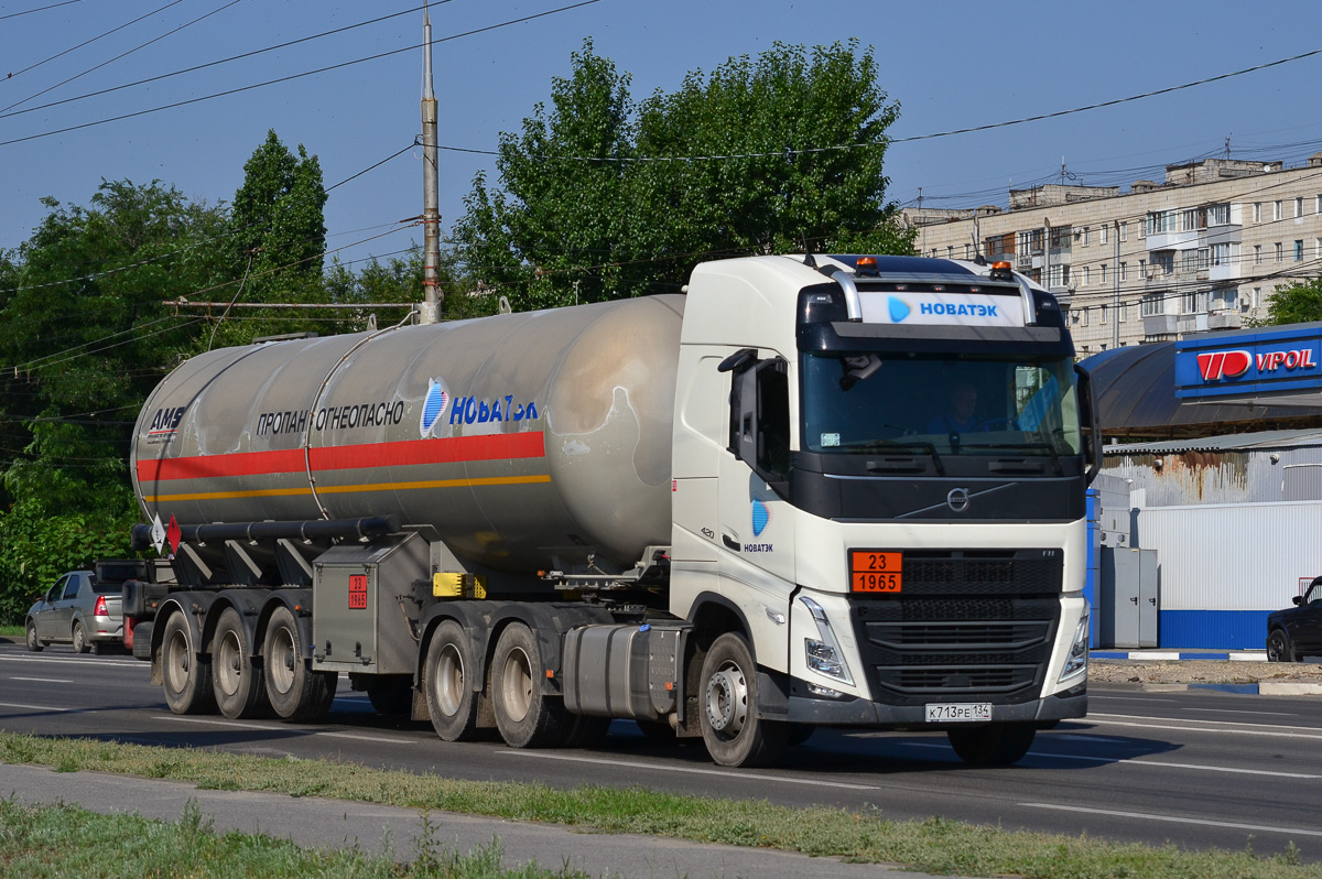 Волгоградская область, № К 713 РЕ 134 — Volvo ('2020) FH.420 [X9P]