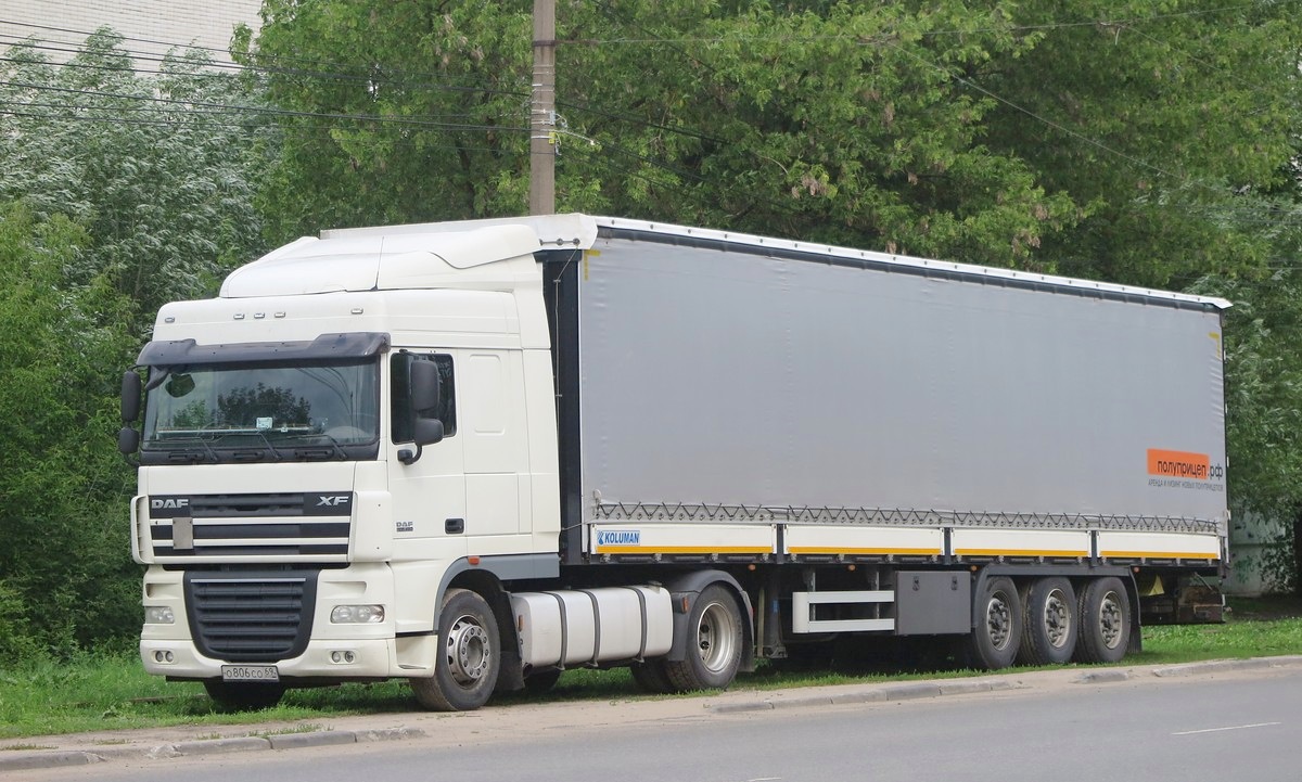 Тверская область, № О 806 СО 69 — DAF XF105 FT