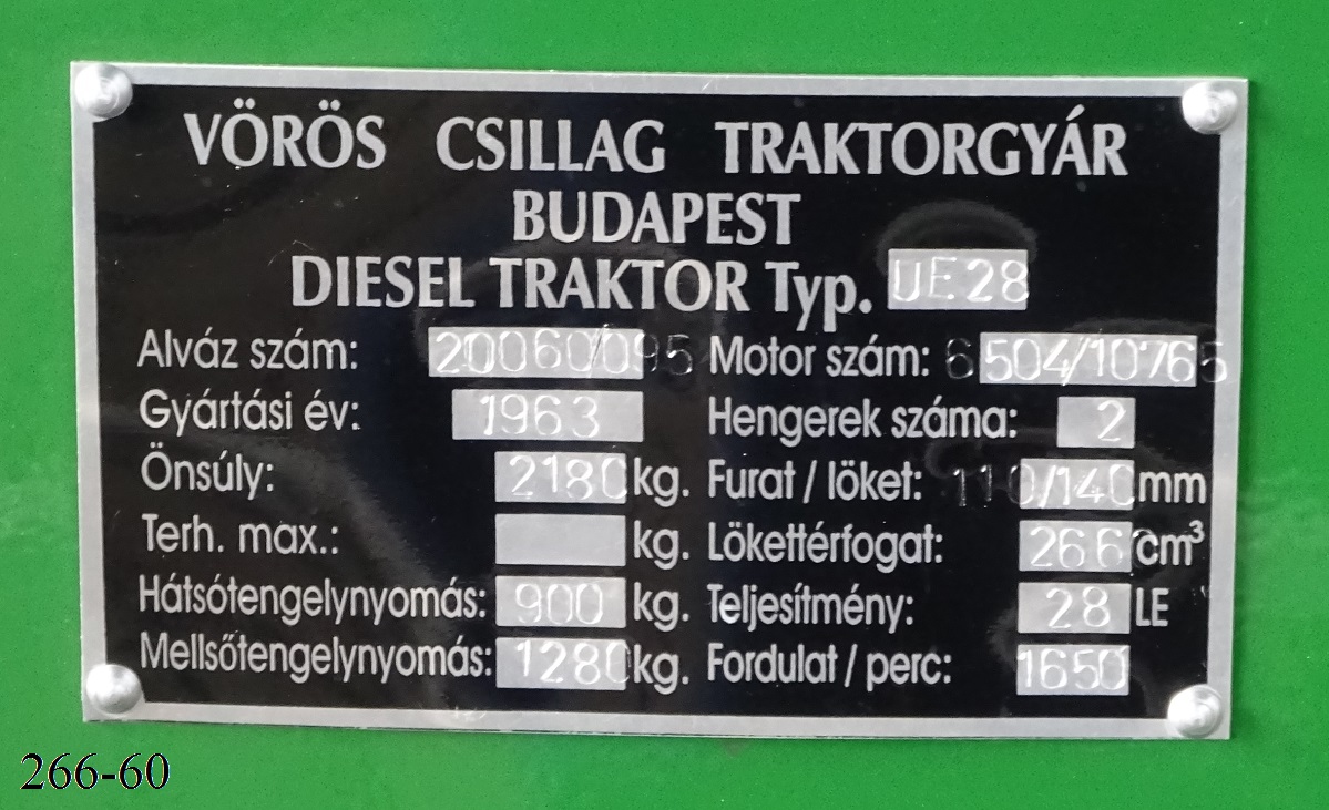 Венгрия, № YKX-836 — Dutra UE-28