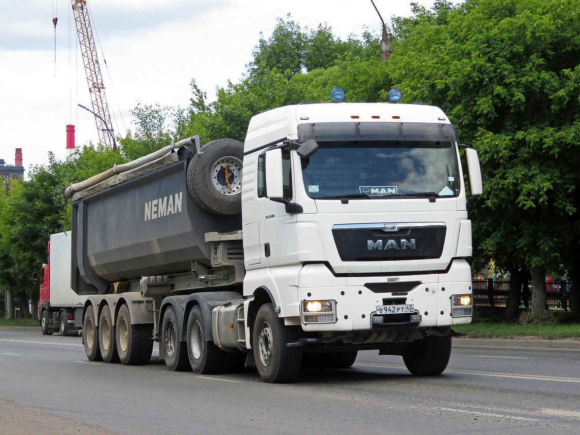 Кировская область, № В 942 РТ 43 — MAN TGX ('2007) 33.480