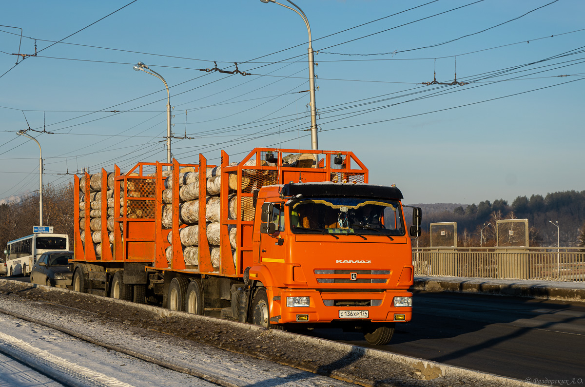 Челябинская область, № С 136 ХР 174 — КамАЗ-65115-50