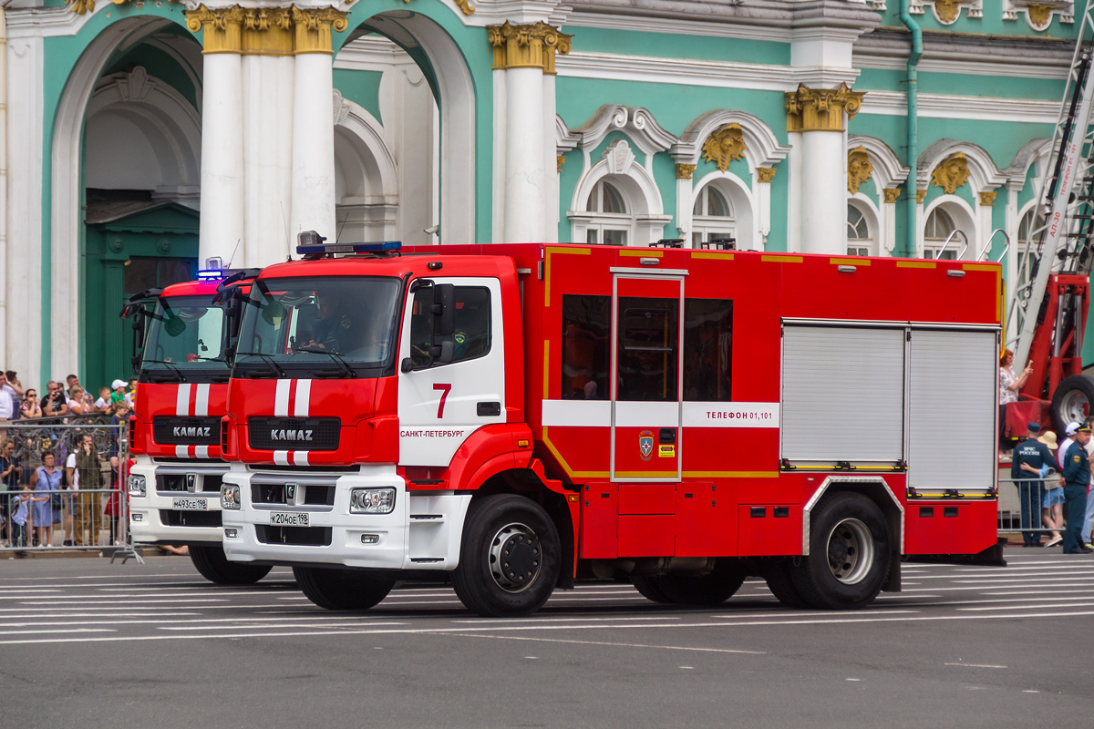 Санкт-Петербург, № К 204 ОЕ 198 — КамАЗ-5325-G5; Санкт-Петербург — Парад, посвящённый 220-летию со дня образования пожарной охраны Санкт‑Петербурга (30.06.2023 г.)