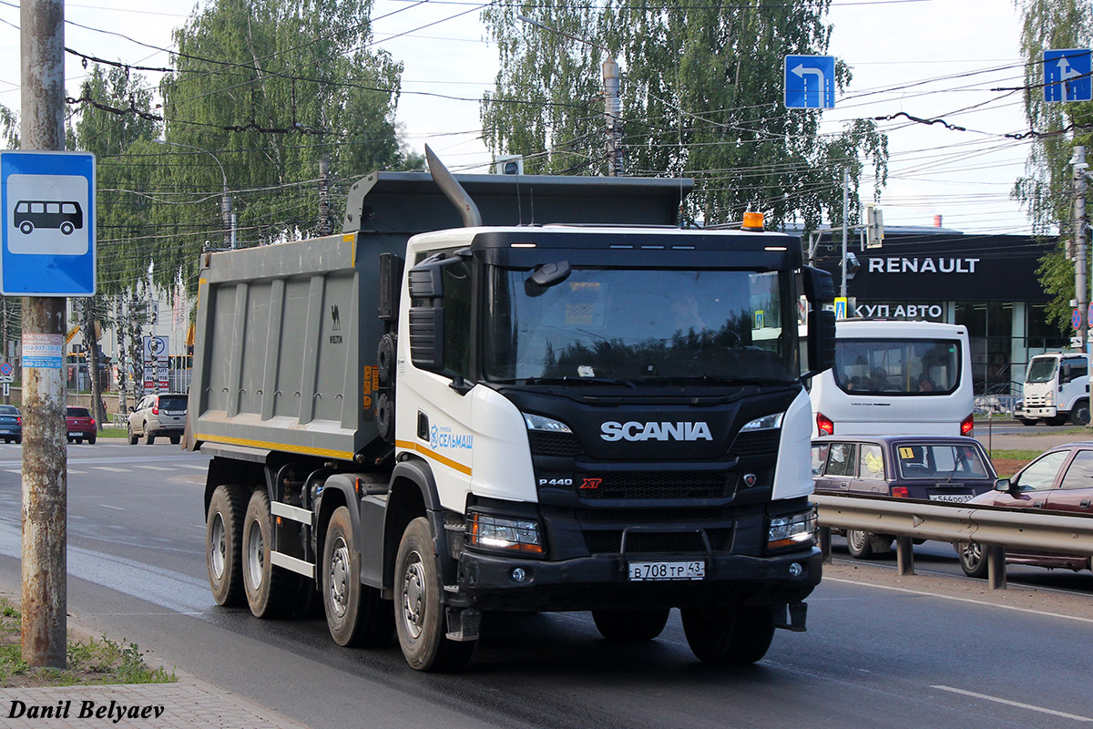Кировская область, № В 708 ТР 43 — Scania ('2016) P440