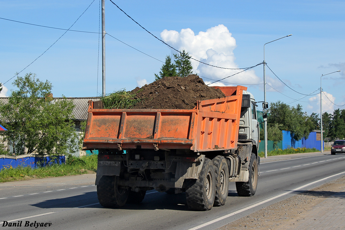 Ненецкий автономный округ, № А 374 АО 83 — КамАЗ-43118-10 [43118K]