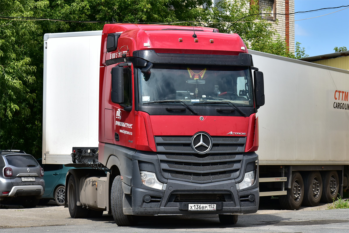 Нижегородская область, № Х 136 ВР 152 — Mercedes-Benz Actros '18 1845 [Z9M]