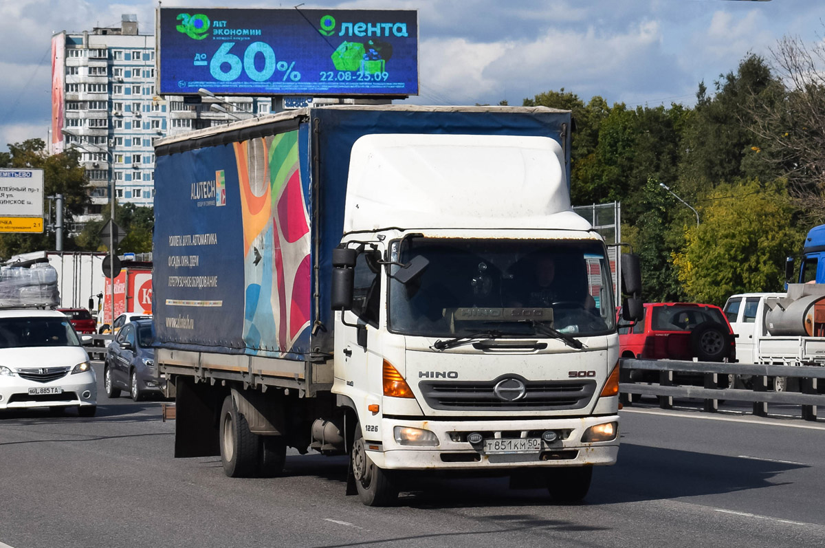 Московская область, № Т 851 КМ 50 — Hino 500