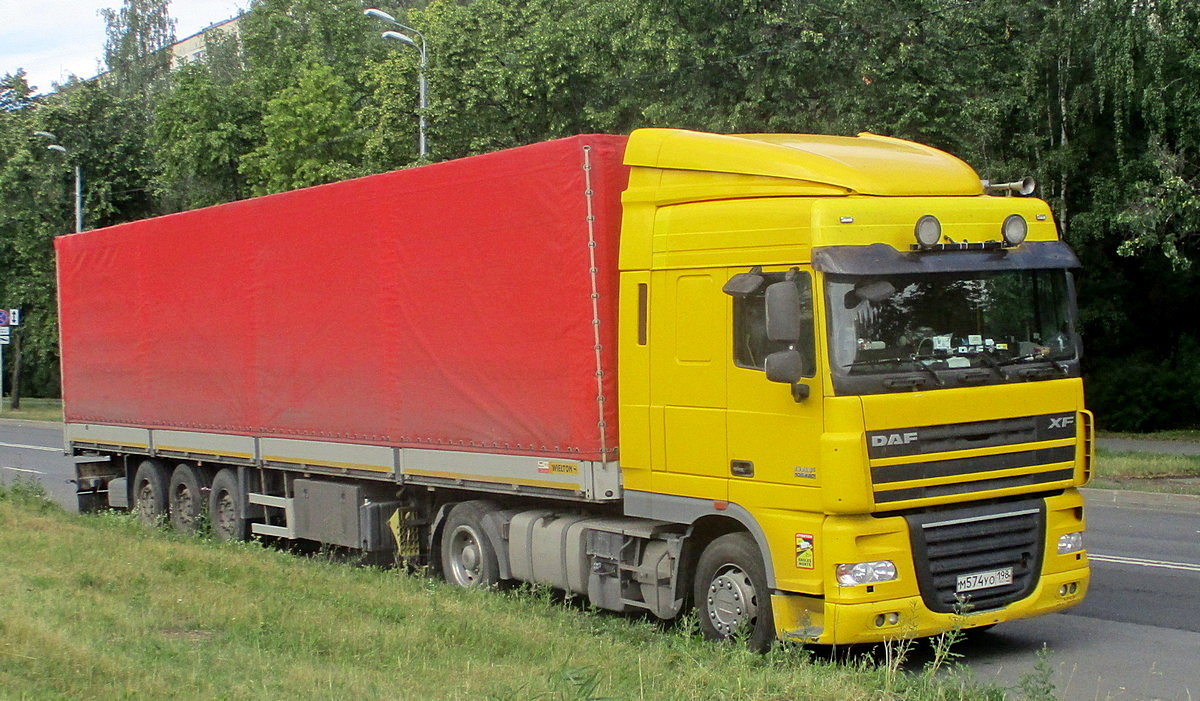 Санкт-Петербург, № М 574 УО 198 — DAF XF105 FT