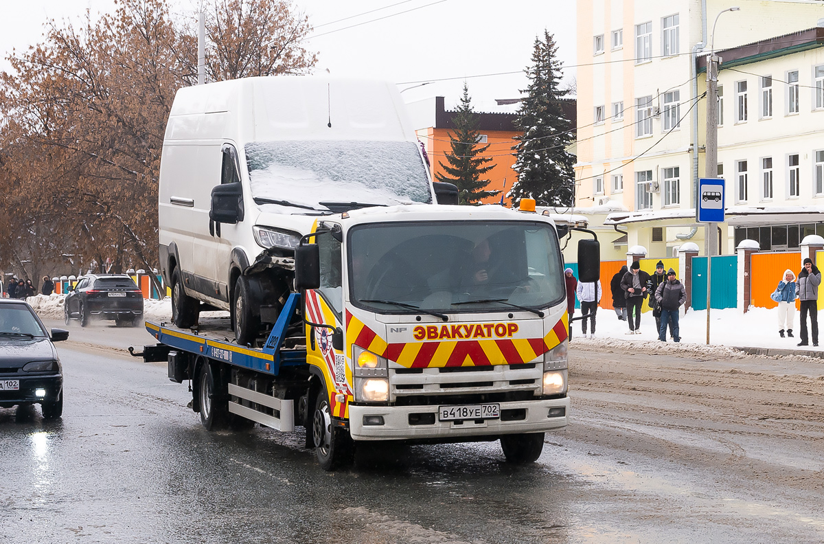 Башкортостан, № В 418 УЕ 702 — Isuzu NQR75 [Z7X]