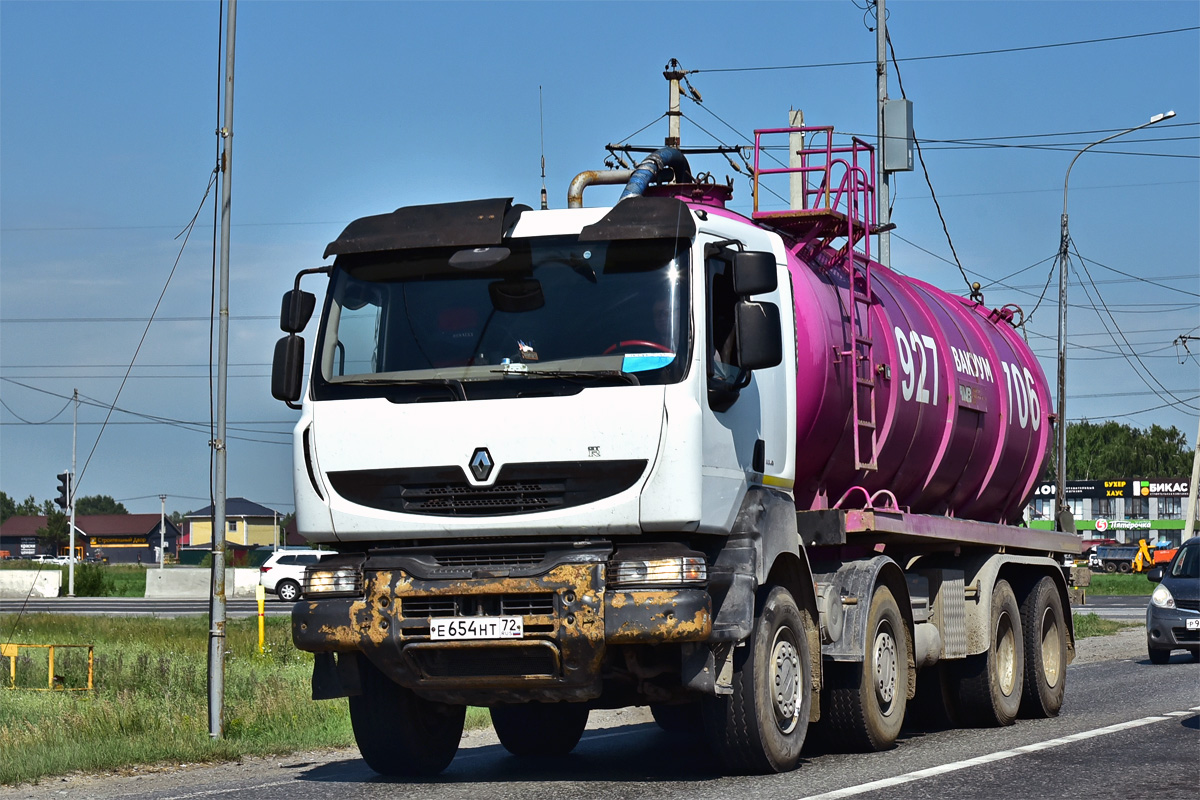 Тюменская область, № Е 654 НТ 72 — Renault (общая модель)