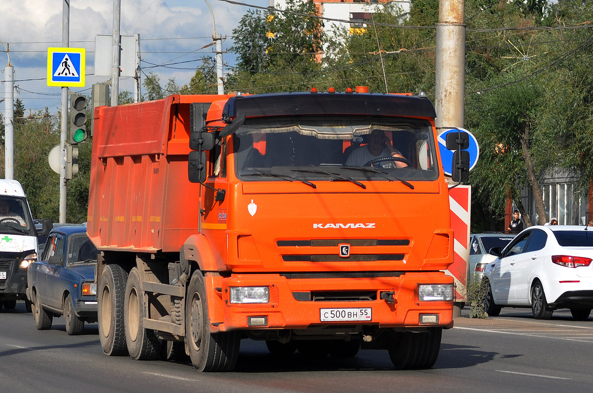 Омская область, № С 500 ВН 55 — КамАЗ-65115-A5