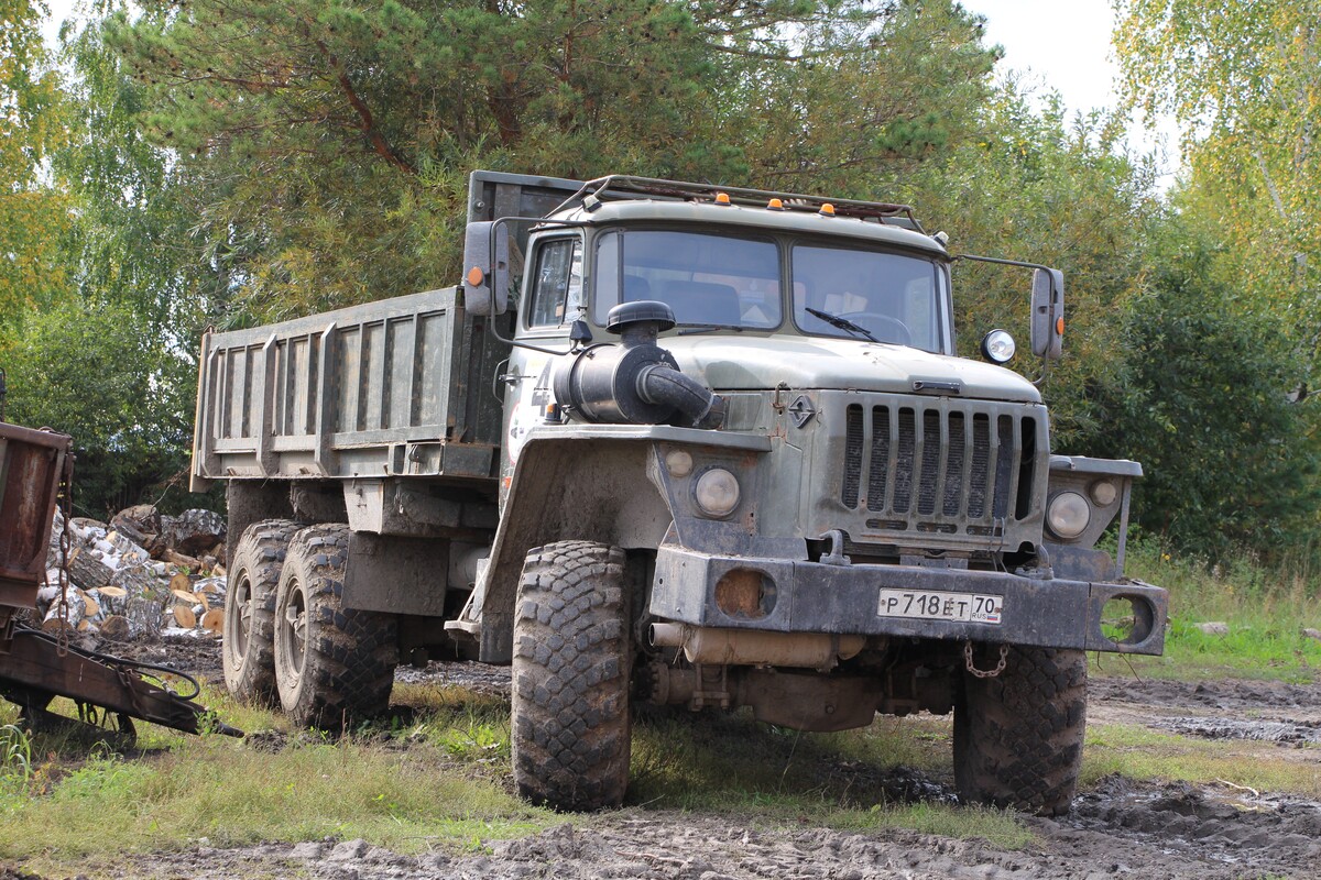 Томская область, № Р 718 ЕТ 70 — Урал-4320-40