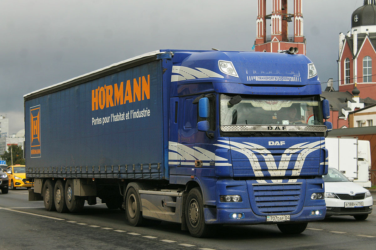 Актюбинская область, № 707 DAF 04 — DAF XF105 FT