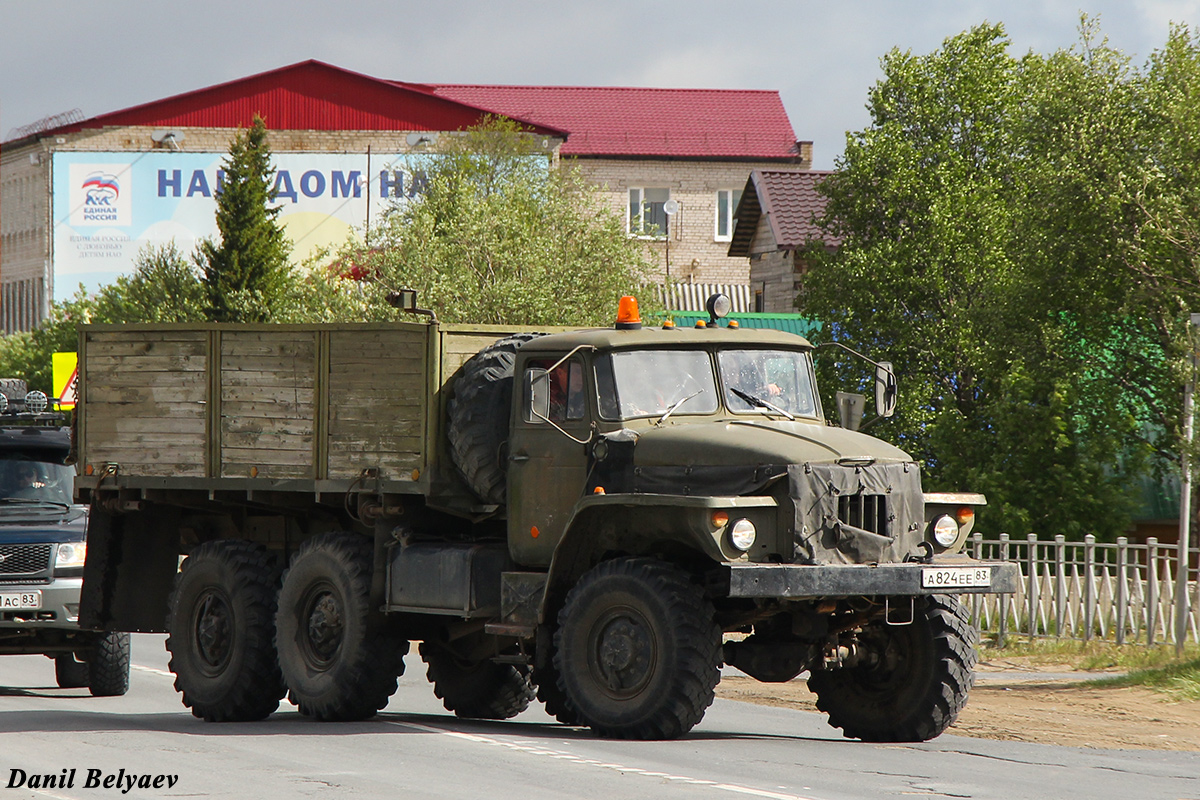 Ненецкий автономный округ, № А 824 ЕЕ 83 — Урал-375Н