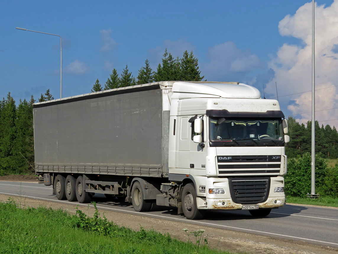 Нижегородская область, № Н 001 ОН 152 — DAF XF105 FT