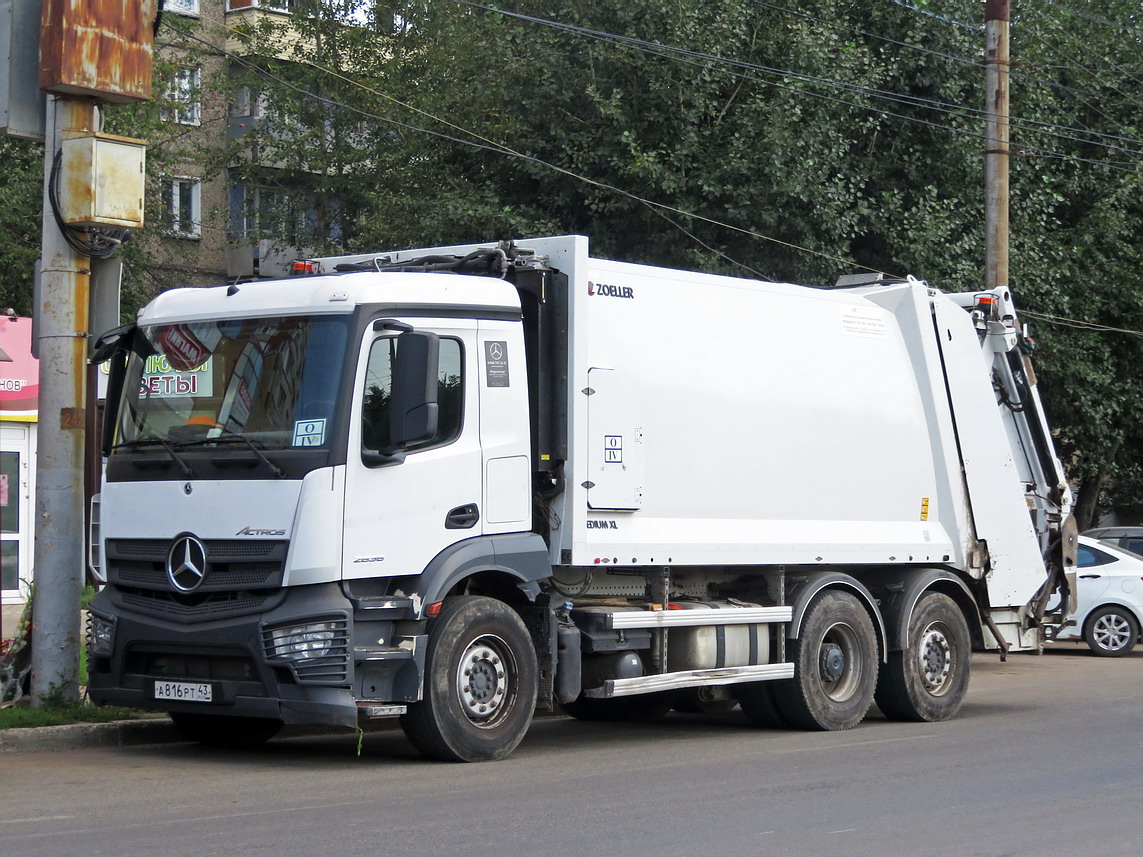 Кировская область, № А 816 РТ 43 — Mercedes-Benz Actros ('2018) 2836