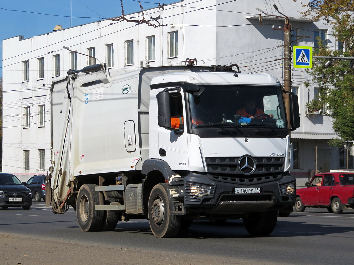 Кировская область, № О 140 РР 43 — Mercedes-Benz Arocs 2033 [Z9M]