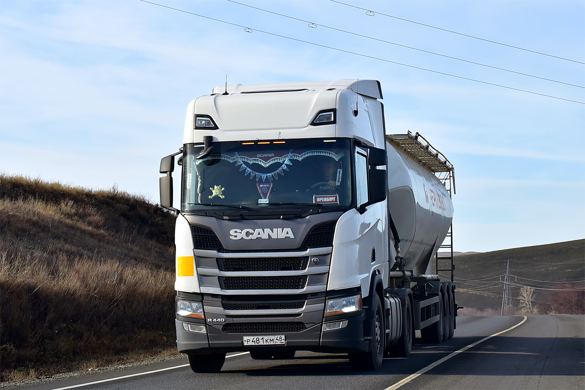 Оренбургская область, № Р 481 КМ 48 — Scania ('2016) R440