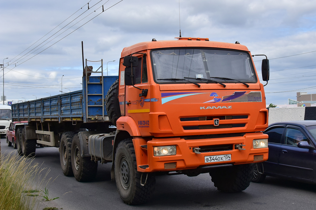 Волгоградская область, № В 344 ОХ 134 — КамАЗ-53504-46