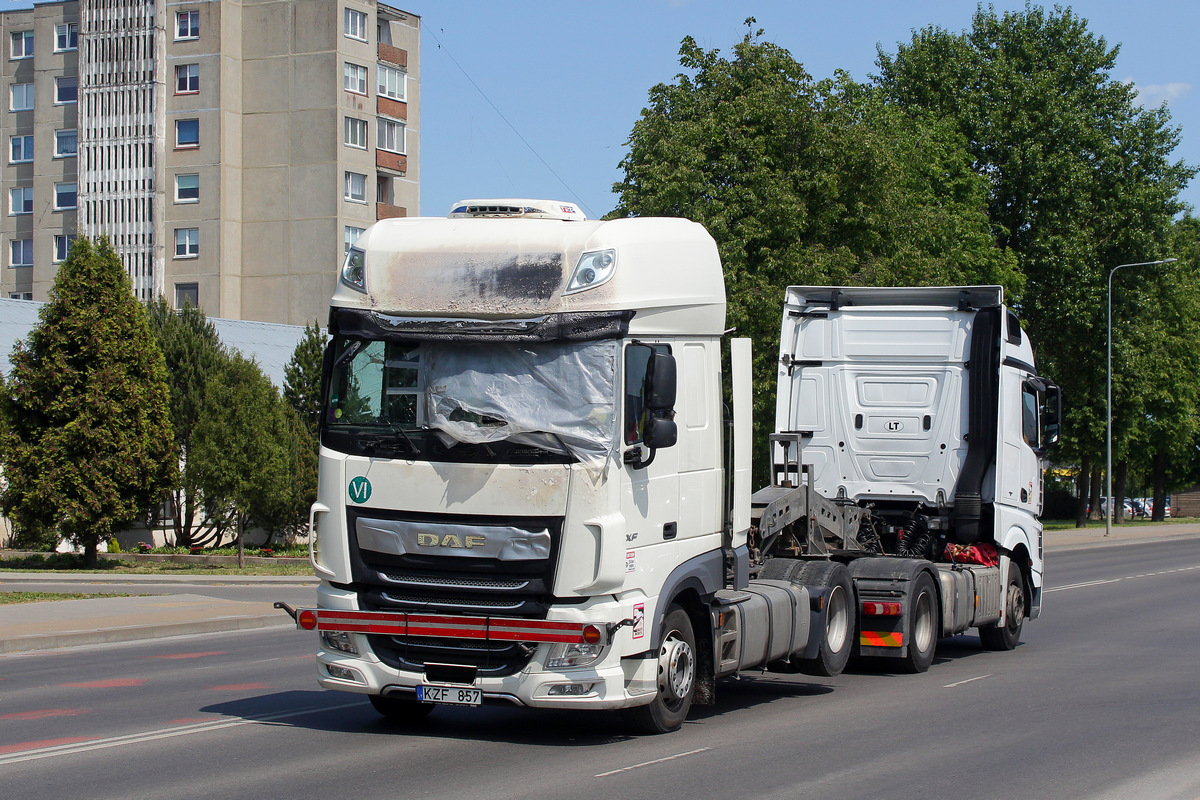 Литва, № KZF 857 — DAF XF Euro6 FT