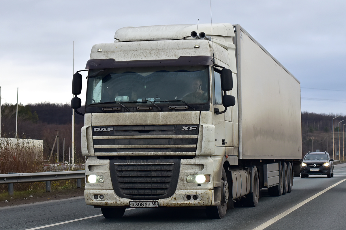 Омская область, № Х 308 ВН 55 — DAF XF105 FT