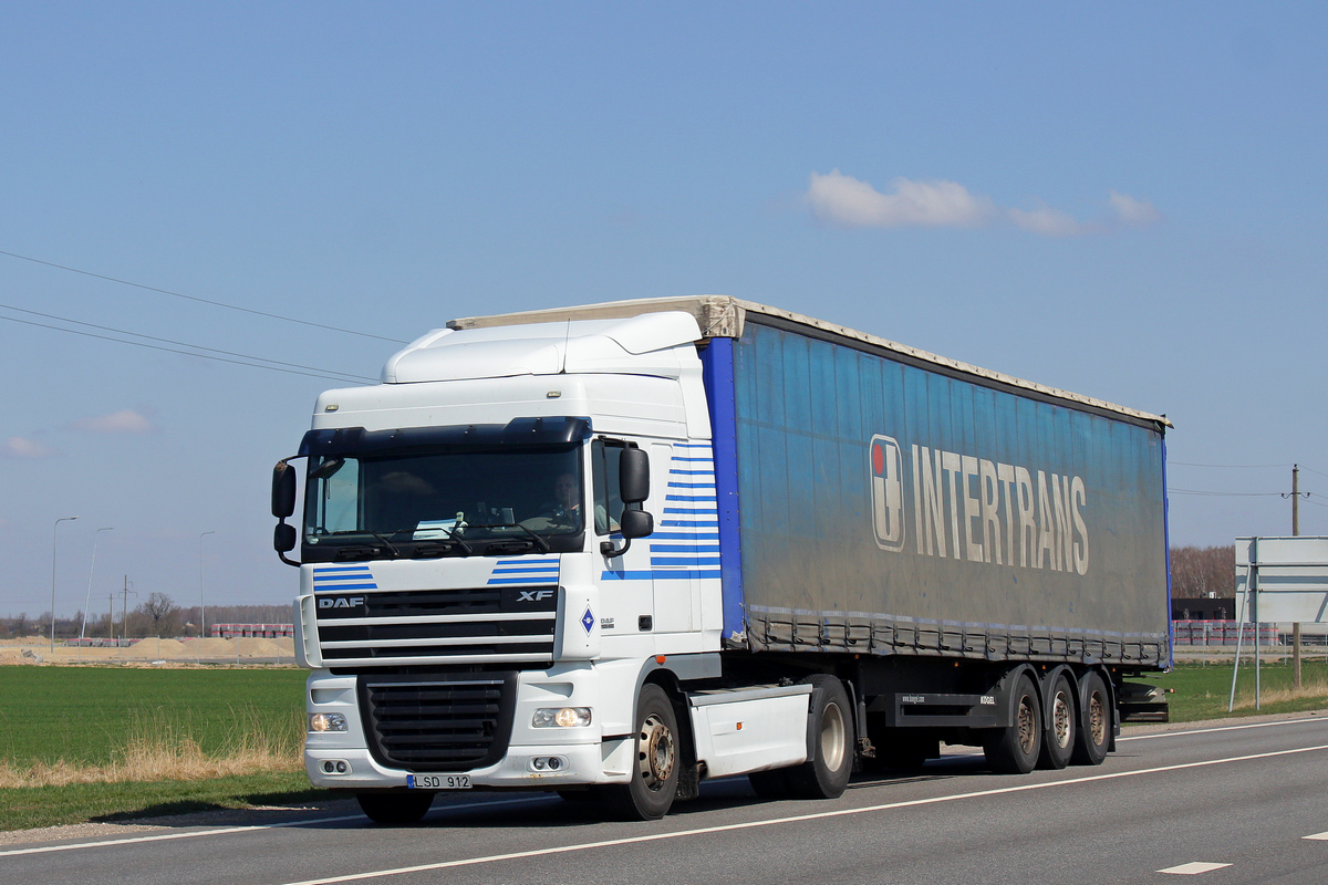 Литва, № LSD 912 — DAF XF105 FT