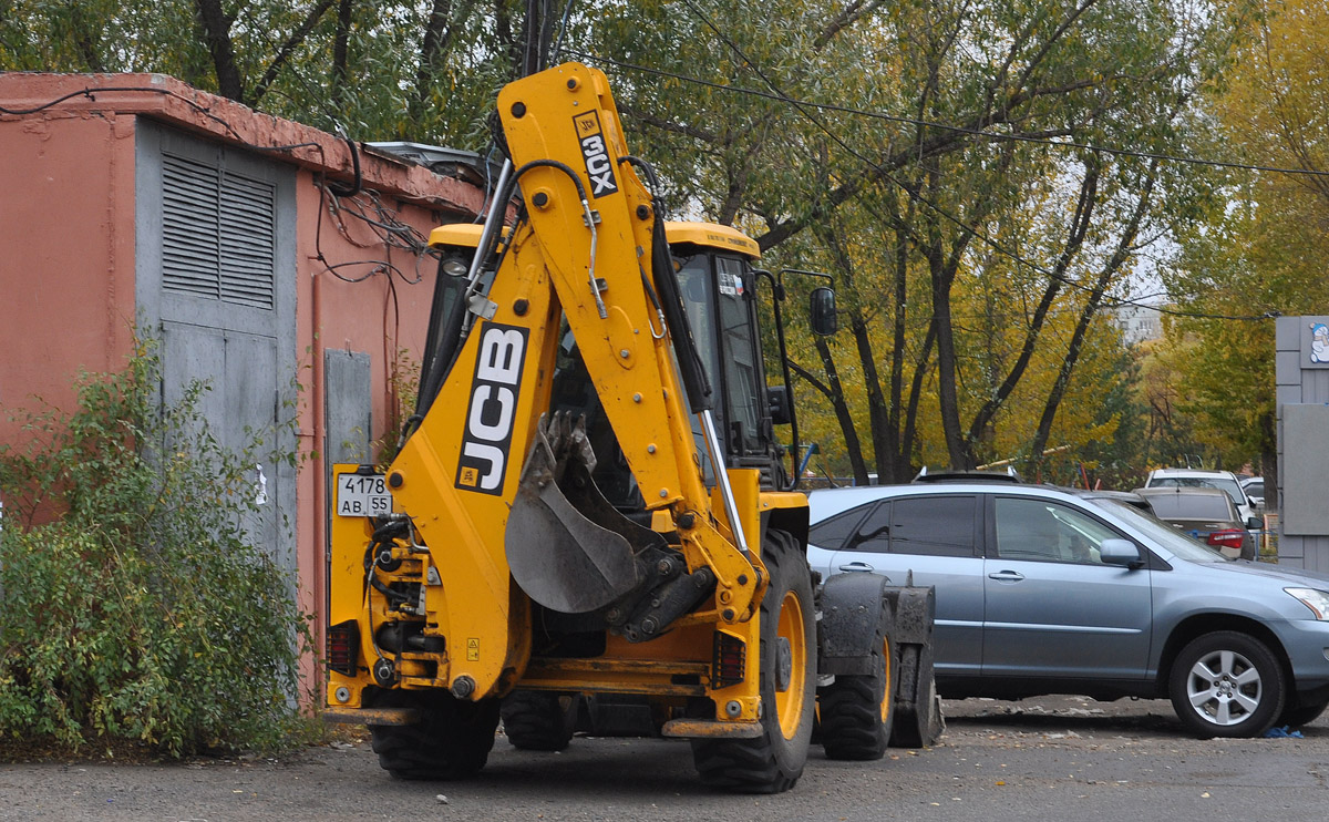 Омская область, № 4178 АВ 55 — JCB 3CX