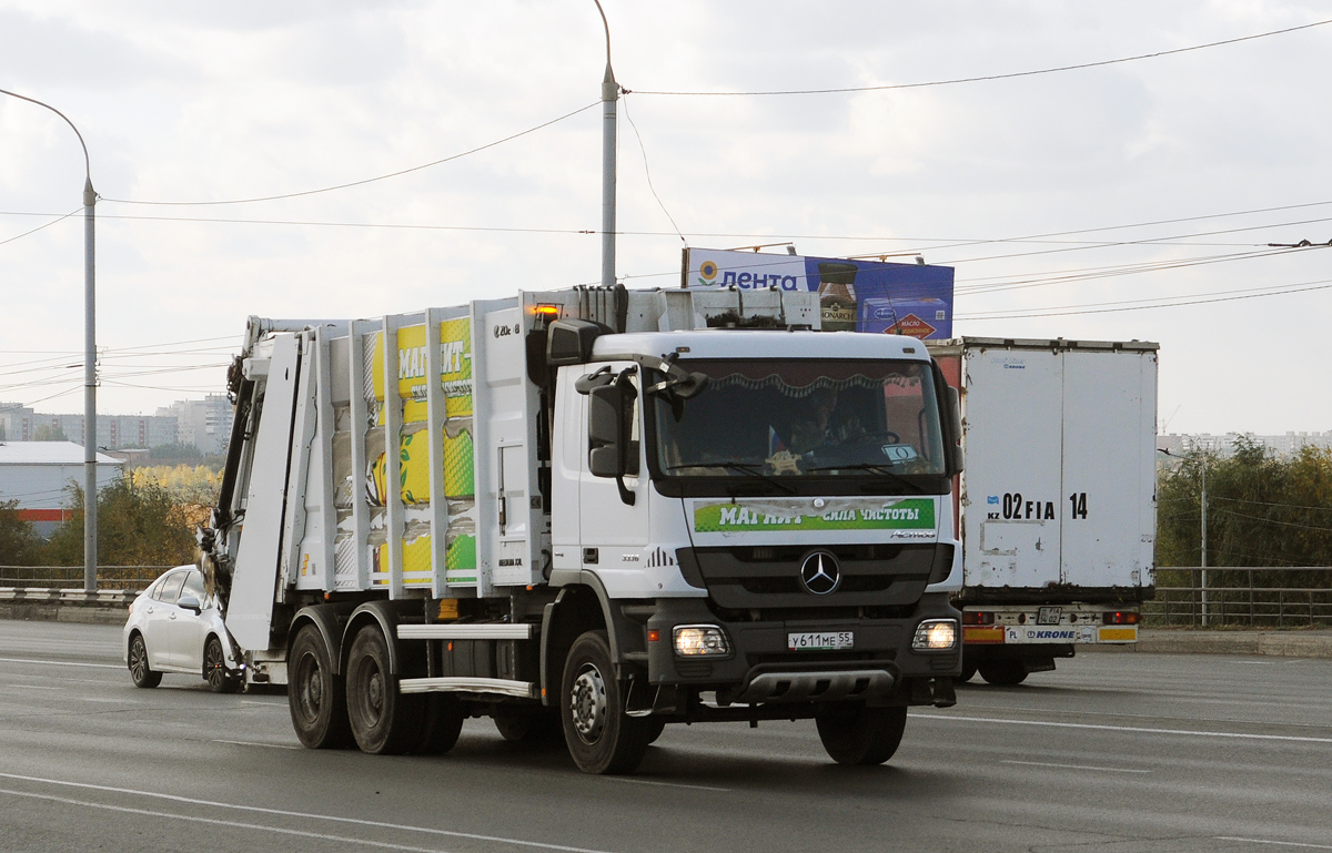 Омская область, № У 611 МЕ 55 — Mercedes-Benz Actros '09 3336 [Z9M]