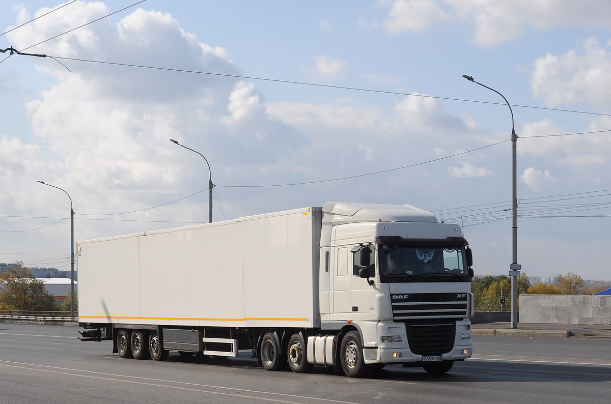 Омская область, № У 663 РТ 55 — DAF XF105 FTG