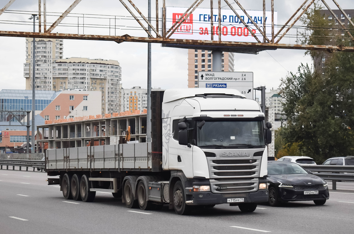 Тульская область, № У 715 РР 71 — Scania ('2013) G440