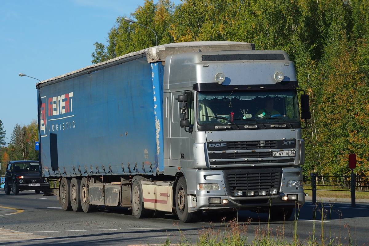 Свердловская область, № А 147 СВ 196 — DAF XF95 FT