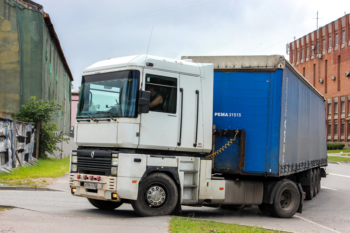 Вологодская область, № В 596 ТО 35 — Renault Magnum Integral ('1997)