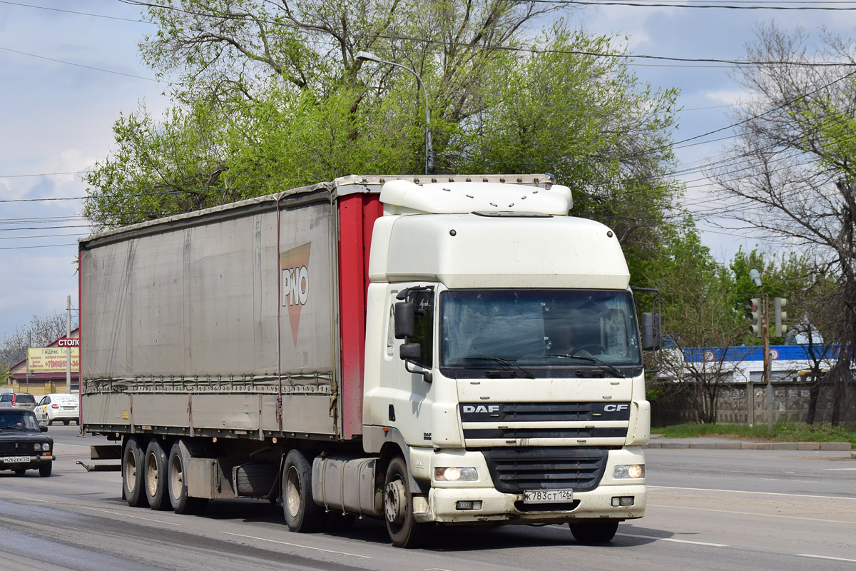 Ставропольский край, № К 783 СТ 126 — DAF CF85 FT