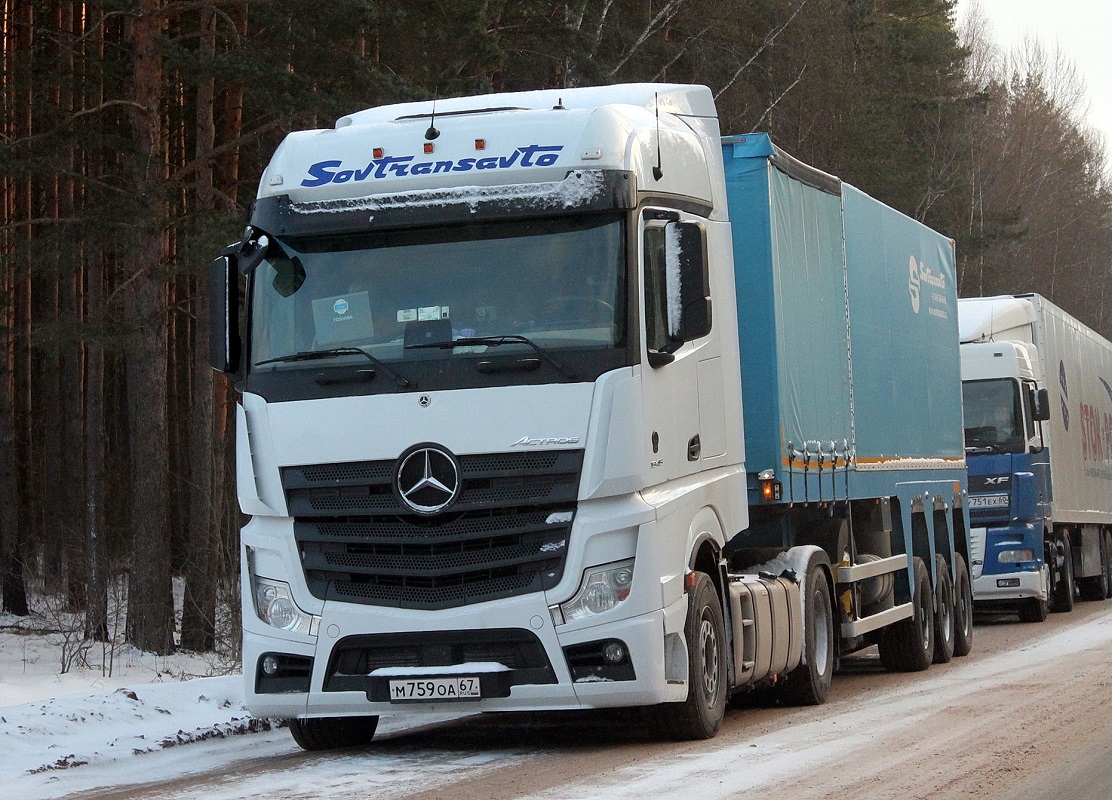 Смоленская область, № М 759 ОА 67 — Mercedes-Benz Actros '18 1845 [Z9M]