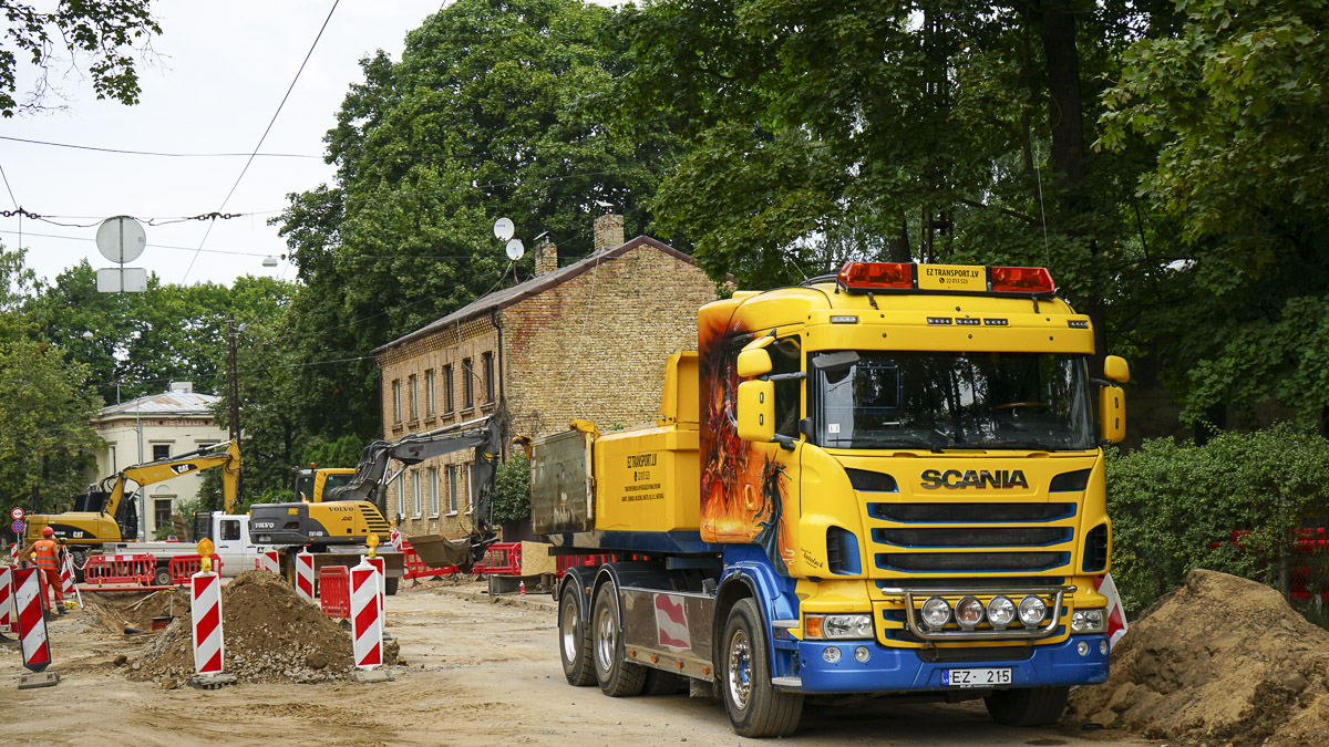 Латвия, № EZ-215 — Scania ('2009, общая модель)