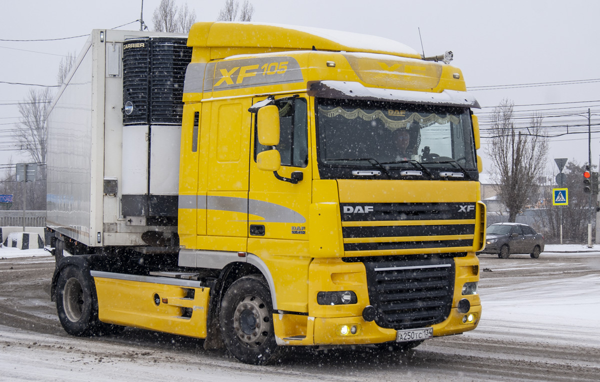 Волгоградская область, № А 250 ТС 134 — DAF XF105 FT